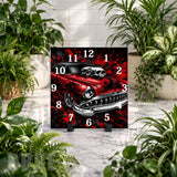 Red Skull Car Clock Mockup