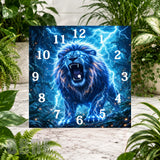 Electric Lion Clock Sublimation Wrap