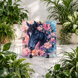 Floral Horse 4 Clock Mockup