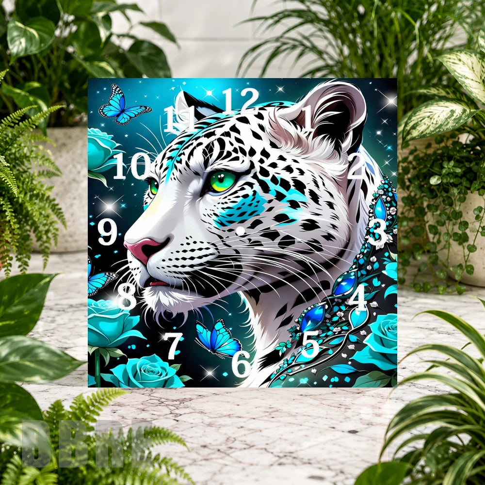 Leopard Clock Clock Sublimation Wrap