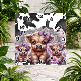 Cute Calf Clock Clock Sublimation Wrap