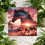 Majestic Horses 3 Clock Sublimation Wrap