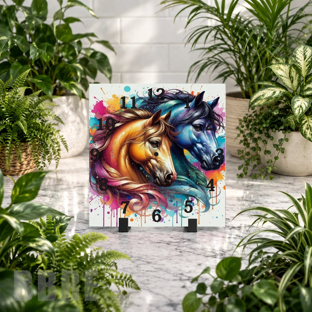 Horse Duo Clock Mockup