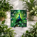 Peacock Elegance 2 Clock Mockup
