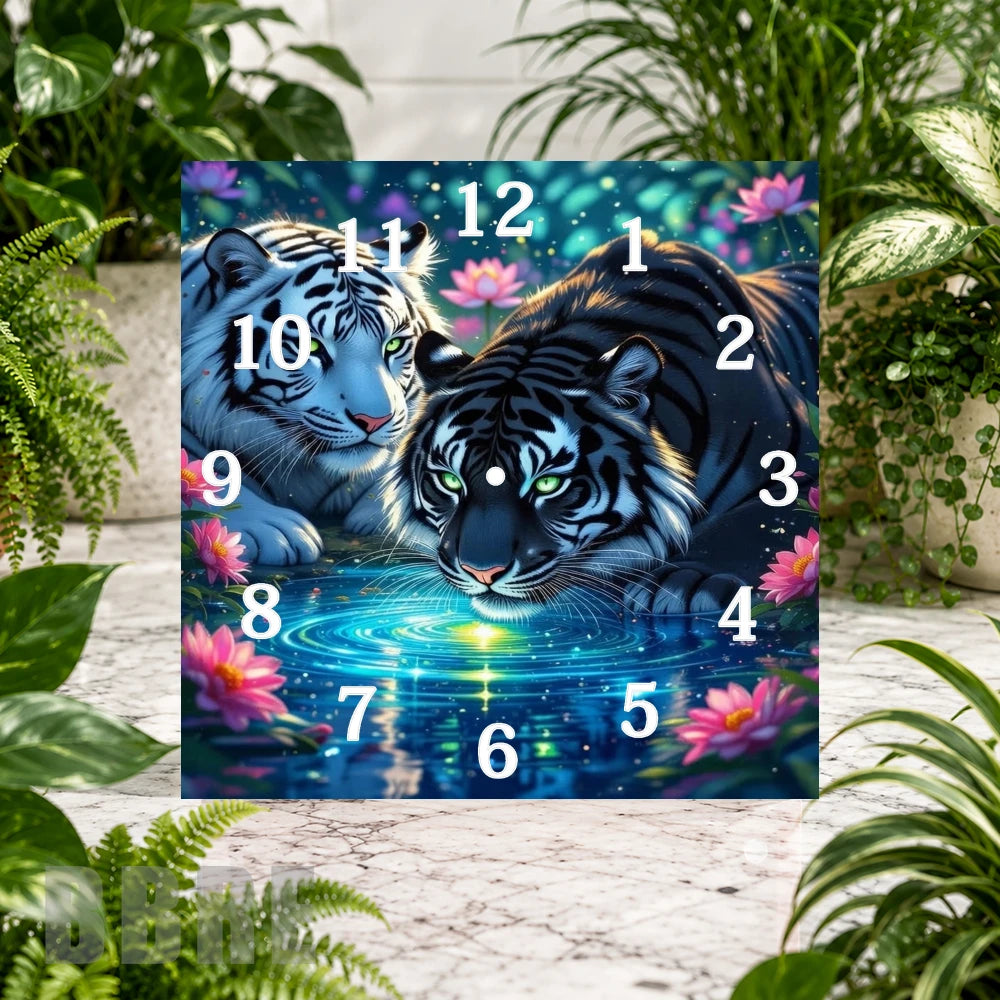Majestic Tigers Clock Sublimation Wrap