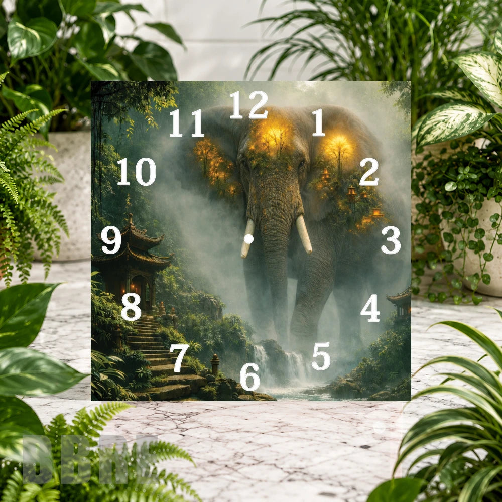 Majestic Elephant 2 Clock Sublimation Wrap
