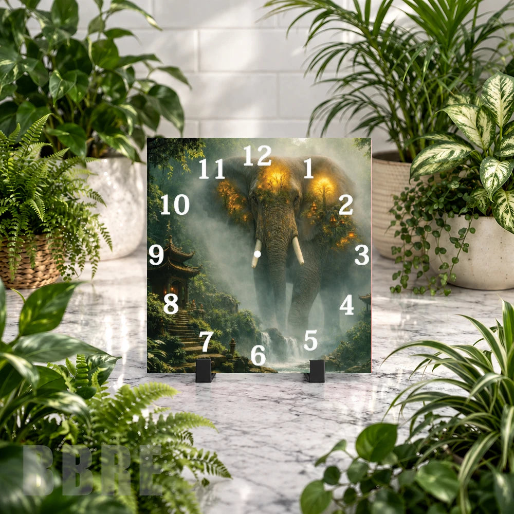 Majestic Elephant 2 Clock Mockup