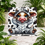 Cow Piglet Clock Sublimation Wrap