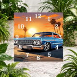 Classic Car Clock Sublimation Wrap