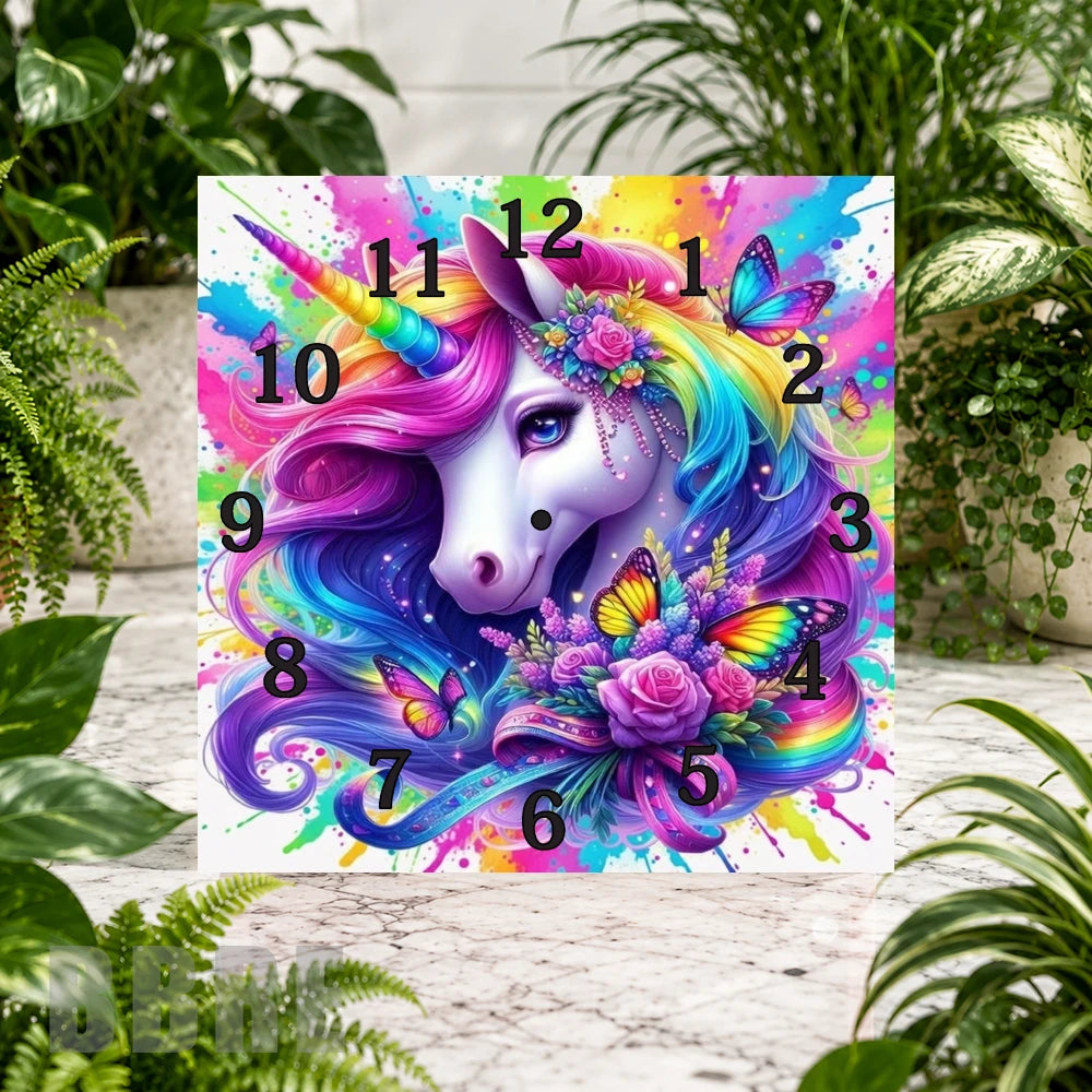 Unicorn Fantasy Clock Sublimation Wrap