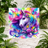 Unicorn Fantasy 2 Clock Sublimation Wrap
