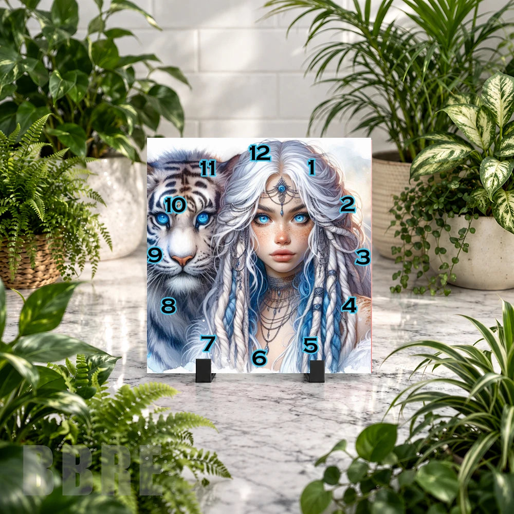Mystic Tiger Clock Mockup