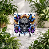 Skull Butterfly Clock Mockup