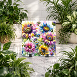 Floral Sunburst Clock Mockup
