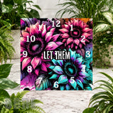 Vibrant Sunflowers Clock Sublimation Wrap