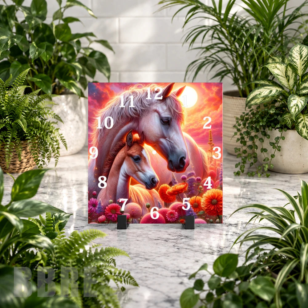 Majestic Horses 5 Clock Mockup