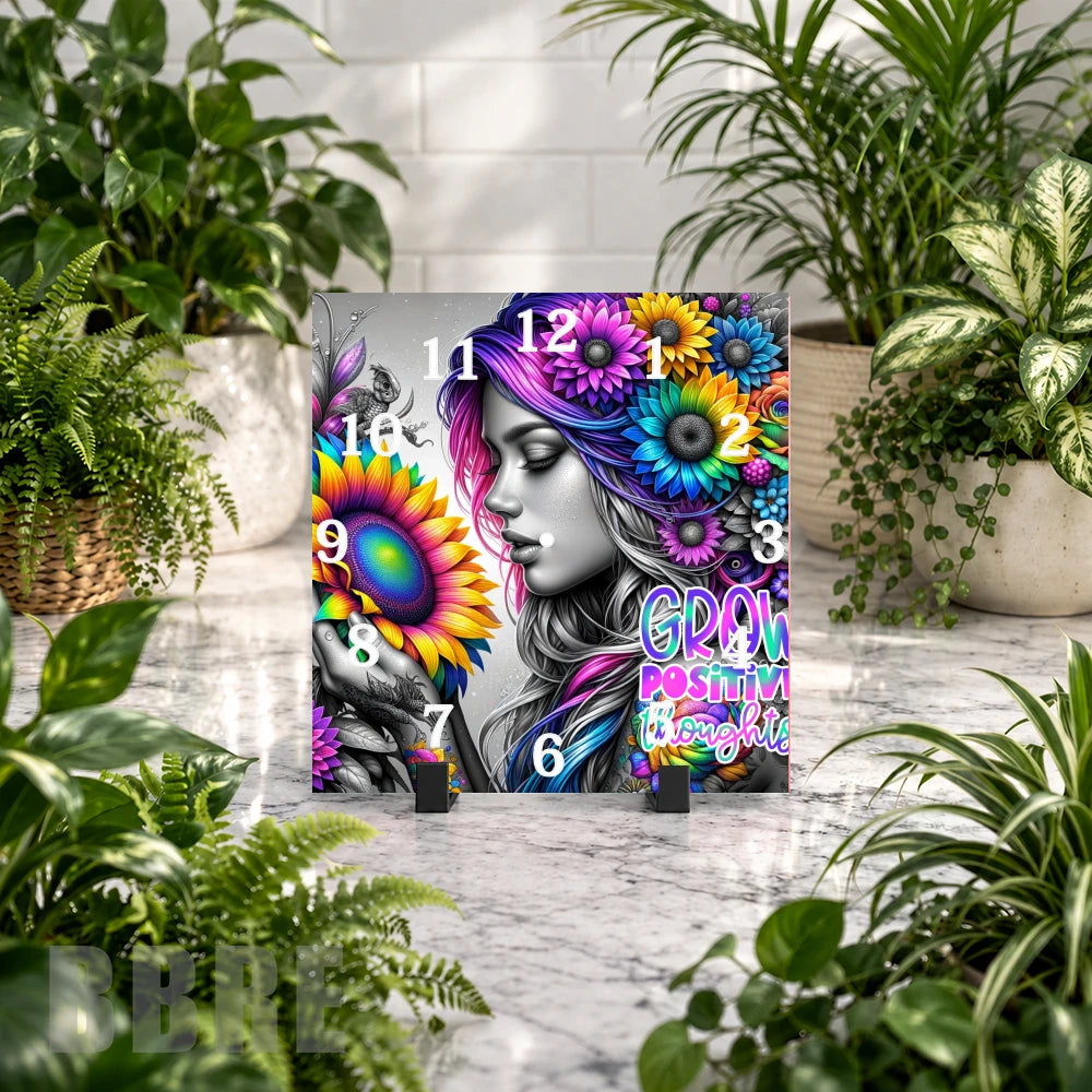 Floral Dream 2 Clock Mockup