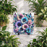 Floral Butterfly 6 Clock Mockup
