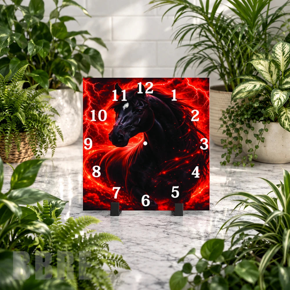 Mystic Stallion Clock Mockup