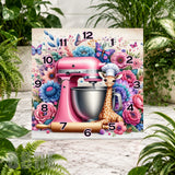 Floral Mixer Clock Sublimation Wrap