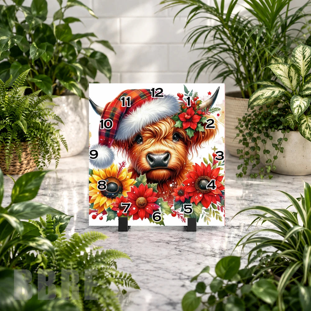 Festive Highland Clock Mockup