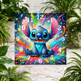 Colorful Stitch 5 Clock Sublimation Wrap