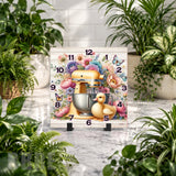 Floral Mixer 2 Clock Mockup