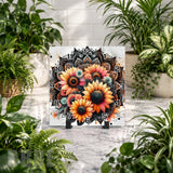 Sunflower Mandala 2 Clock Mockup