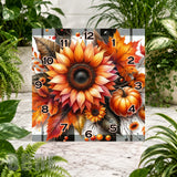 Autumn Sunflower Clock Sublimation Wrap