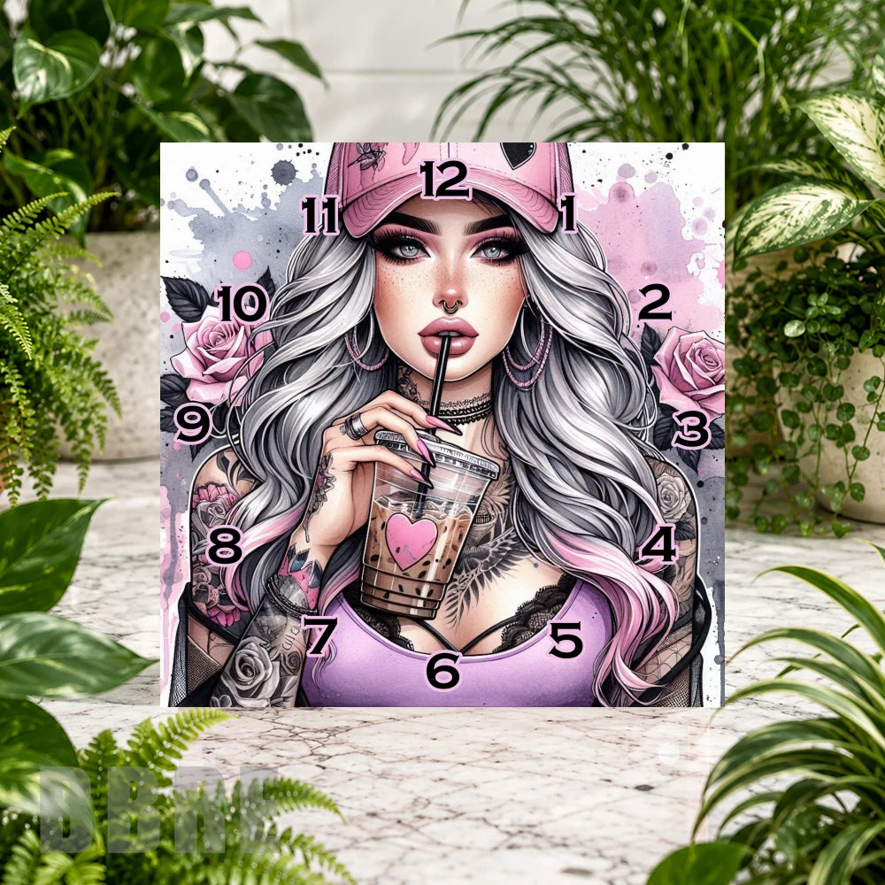Gothic Beauty Clock Sublimation Wrap