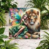 Fairy Lion Clock Sublimation Wrap