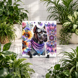 Floral Dog 2 Clock Mockup