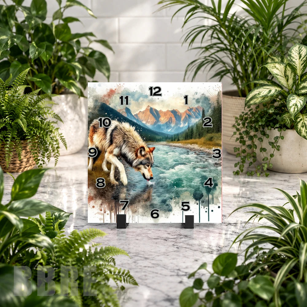 Wolf River Clock Mockup