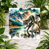Mountain Wolf Clock Sublimation Wrap