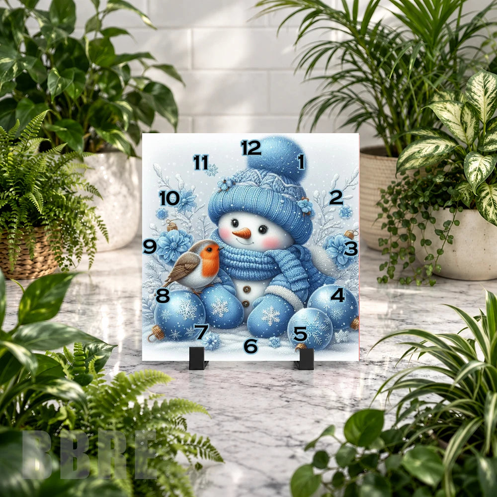 Snowman Clock 2 Clock Mockup