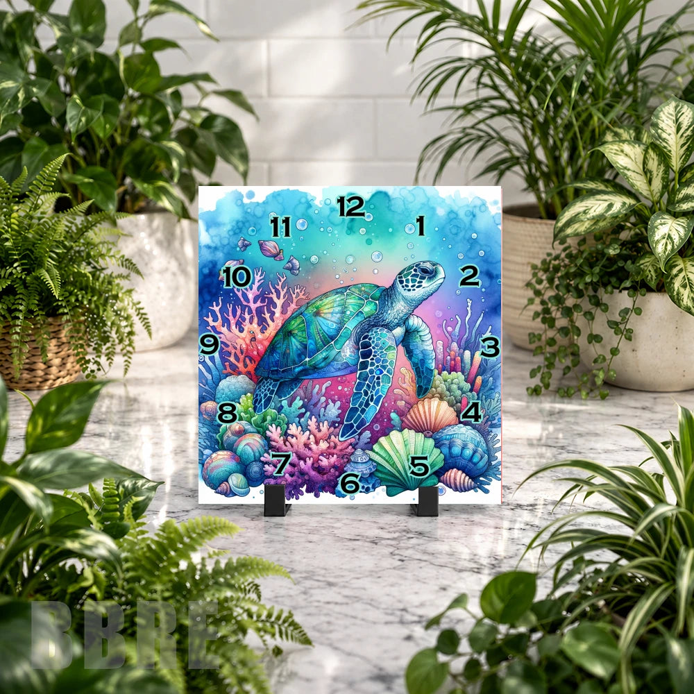 Turtle Ocean 2 Clock Mockup
