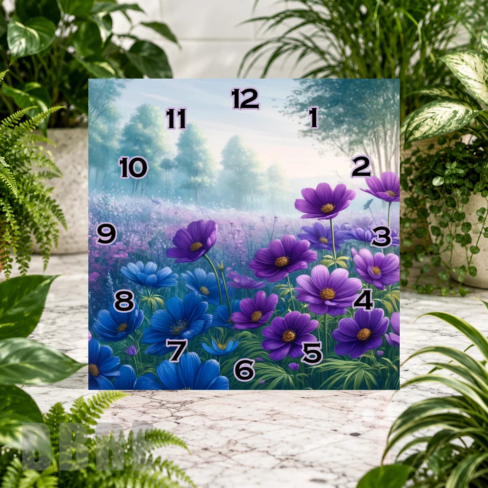 Floral Garden Clock Sublimation Wrap