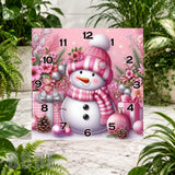 Snowman Delight Clock Sublimation Wrap