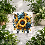 Sunflower Elegance 3 Clock Mockup
