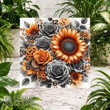 Floral Clock 13 Clock Sublimation Wrap