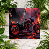 Motorcycle Fury Clock Sublimation Wrap
