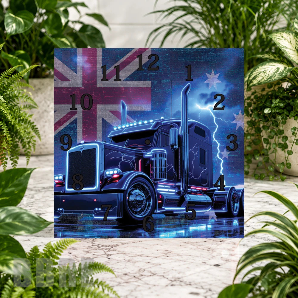 Truck Clock Clock Sublimation Wrap