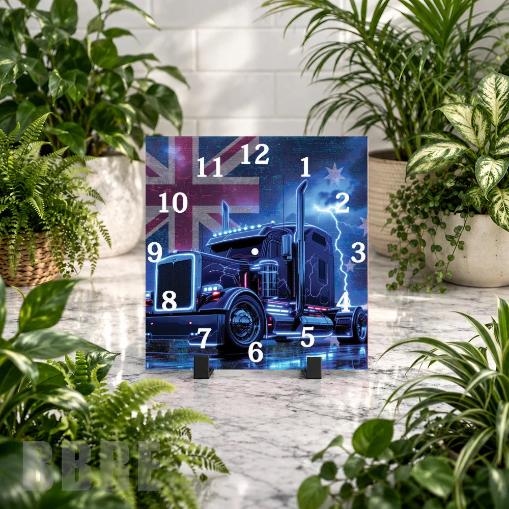 Truck Time Clock Mockup