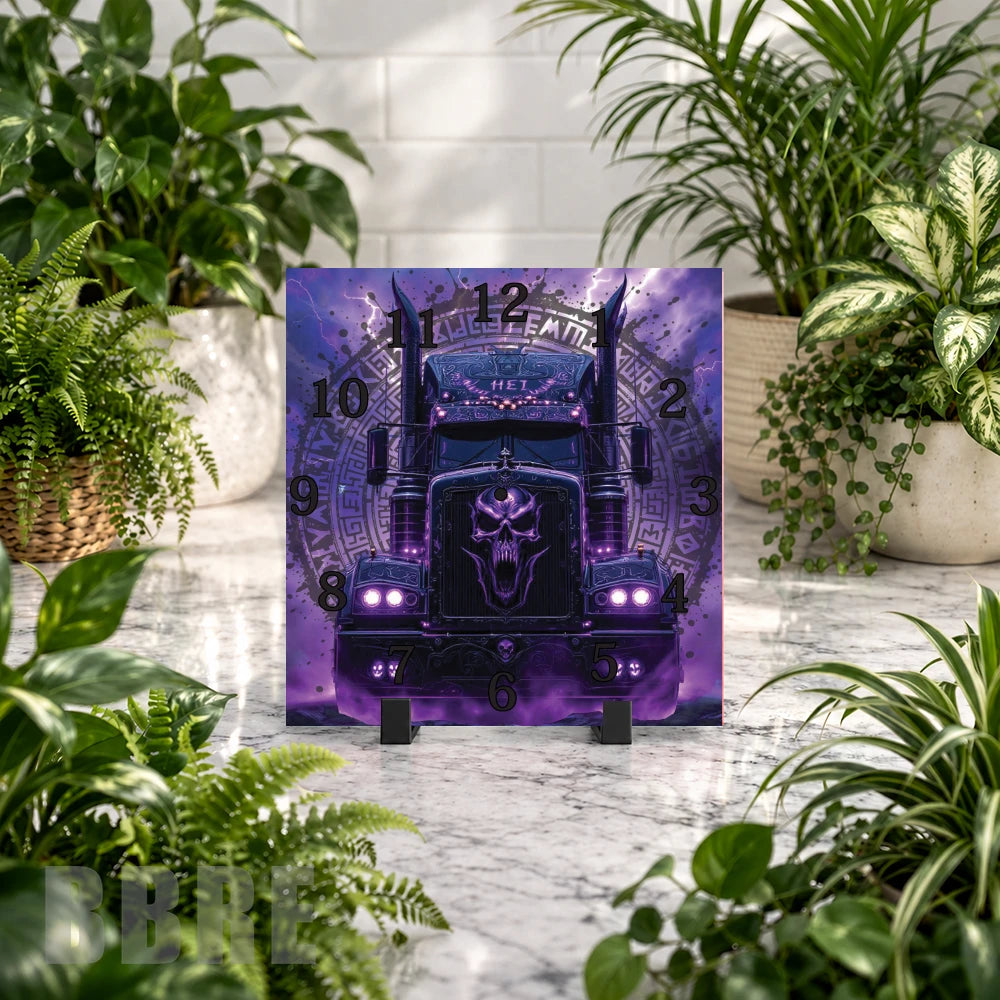Skull Truck 3 Clock Mockup