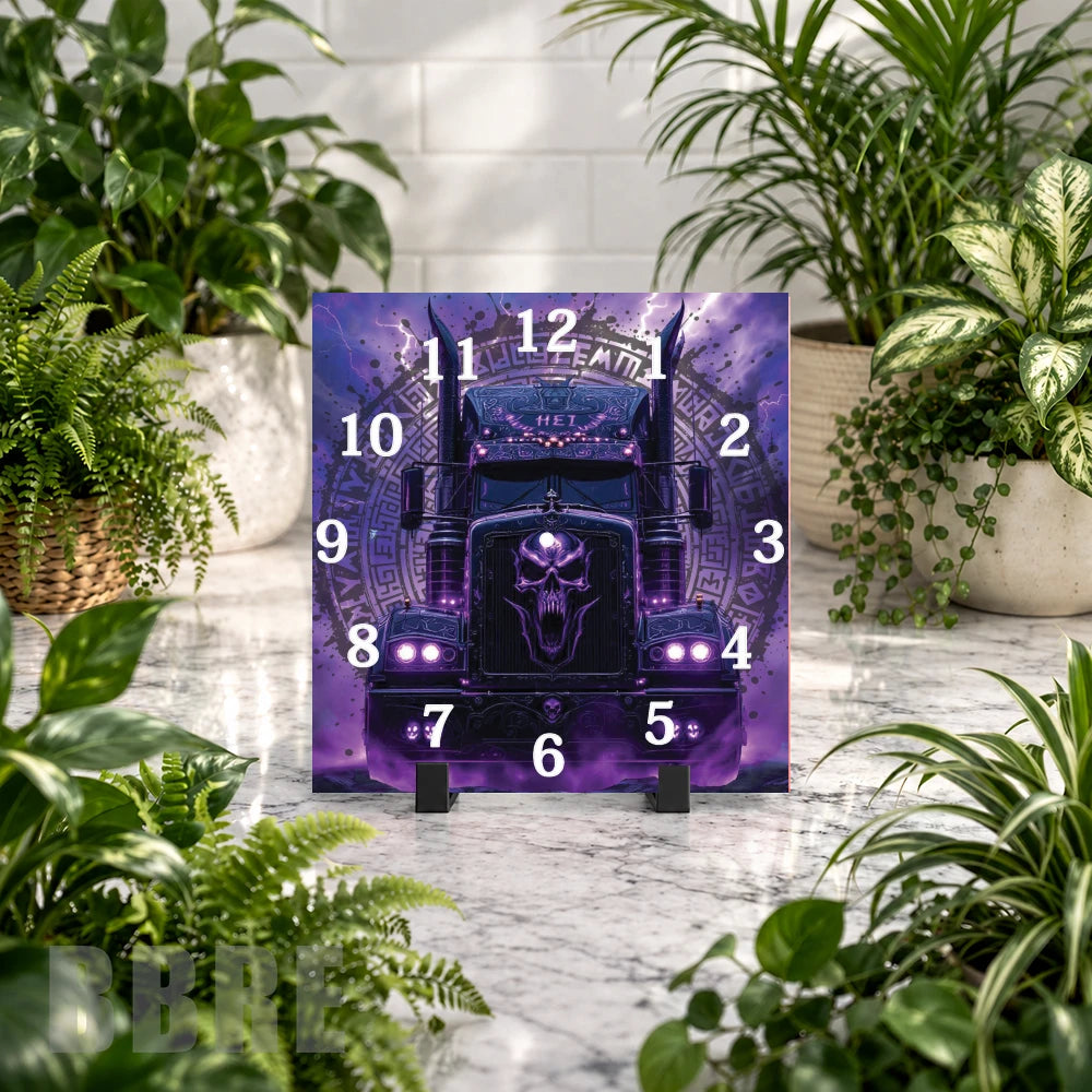 Skull Truck 4 Clock Mockup