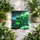 Green Truck 2 Clock Mockup