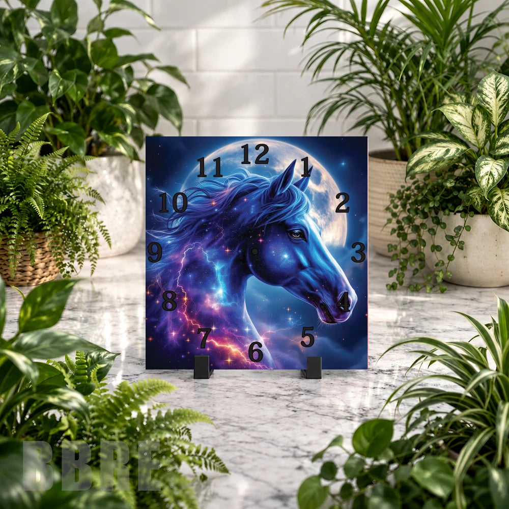Cosmic Stallion Clock Mockup