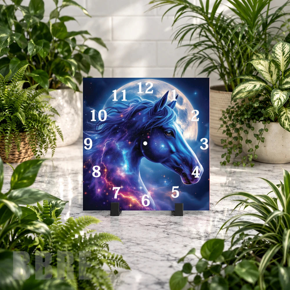 Cosmic Horse Clock Mockup