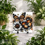 Butterfly Bloom 4 Clock Mockup