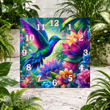 Hummingbird Blossom Clock Sublimation Wrap